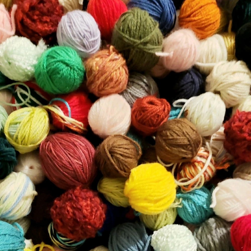 2 Lb Small Balls Acrylic Yarn,worsted Weight For Crochet,craft,knitting